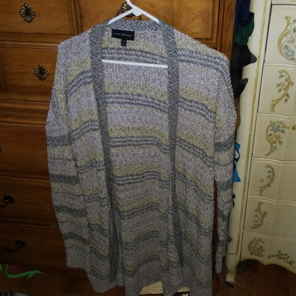 Lane Bryant Gold and silver Carigan